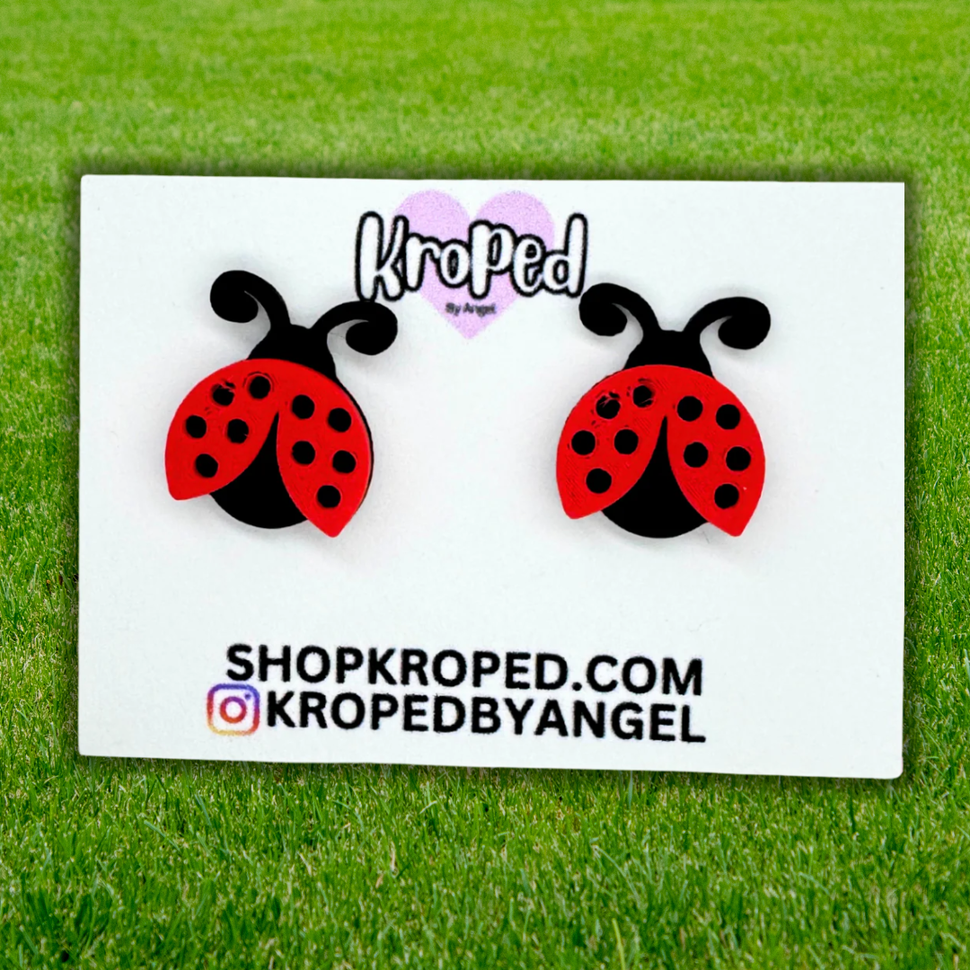 Ladybug Stud Earrings