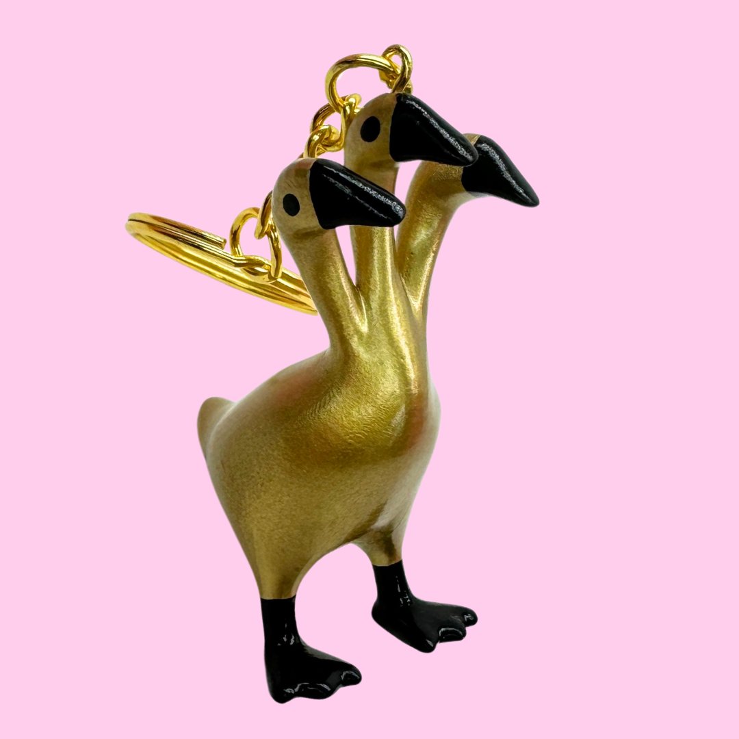 3 Headed Duck Keychain - Kroped