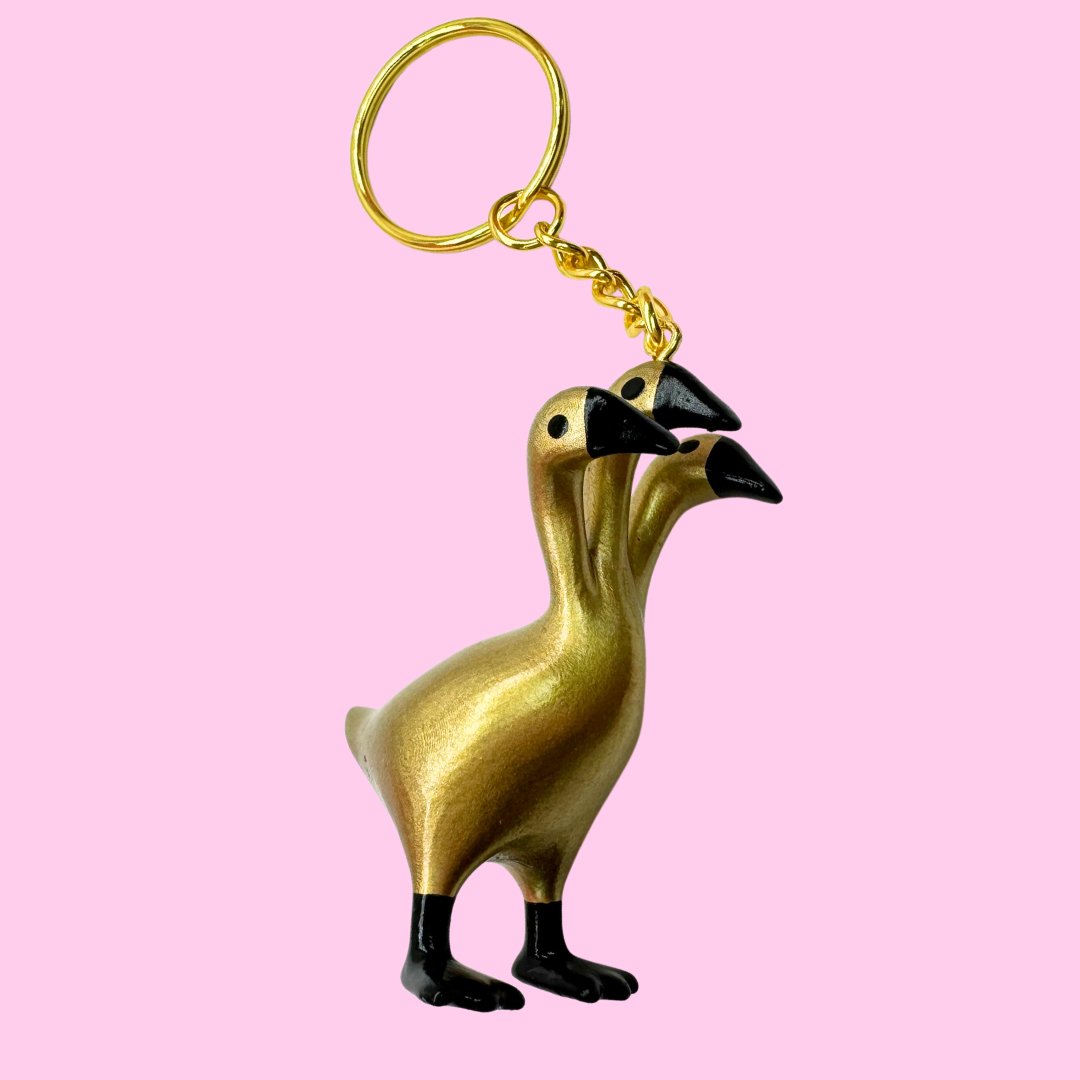 3 Headed Duck Keychain - Kroped