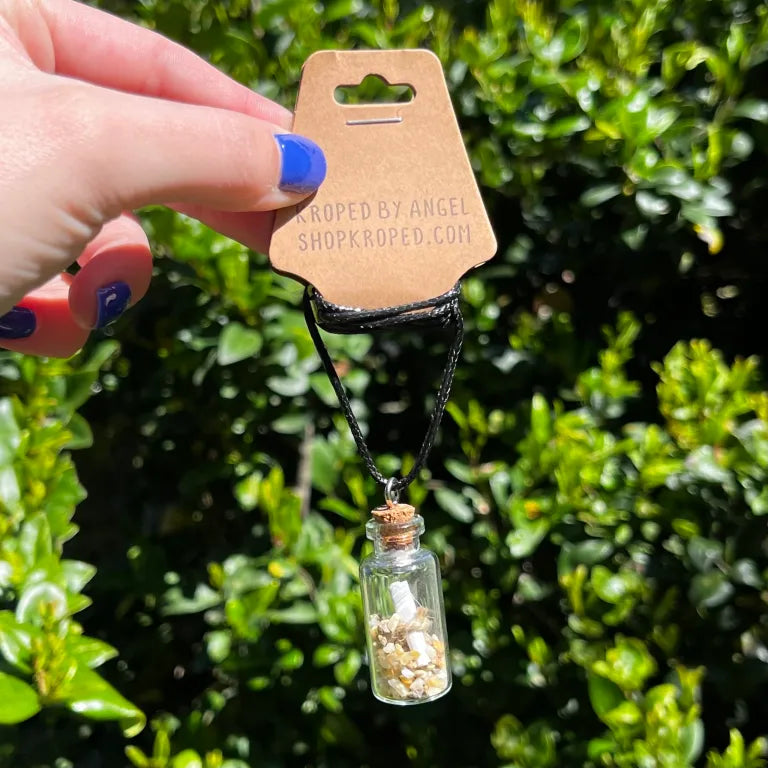 Beached Message in a Bottle Necklace