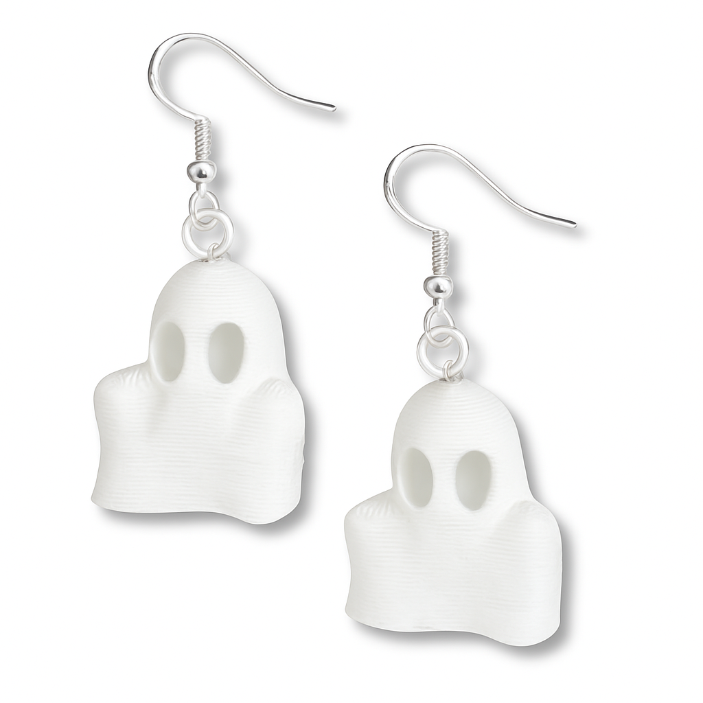 Tiny Ghost Earrings