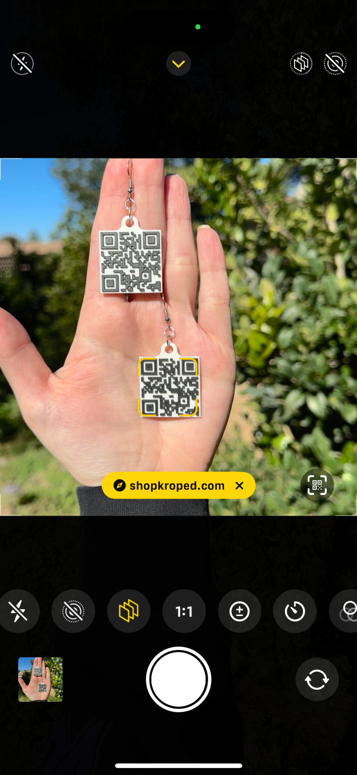 QR Code Earrings