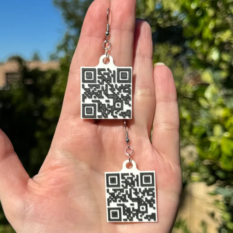 QR Code Earrings