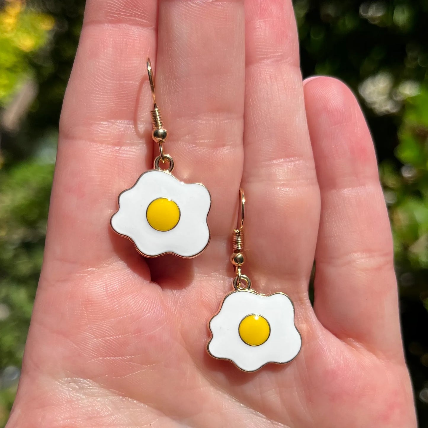 Egg Splat Charm Earrings