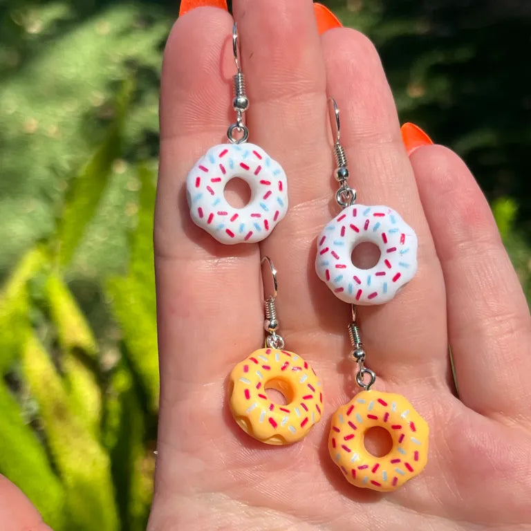 Sprinkle Donut Earrings