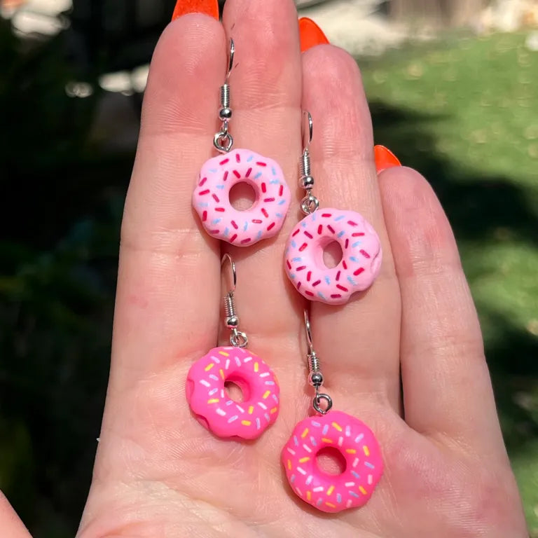 Sprinkle Donut Earrings
