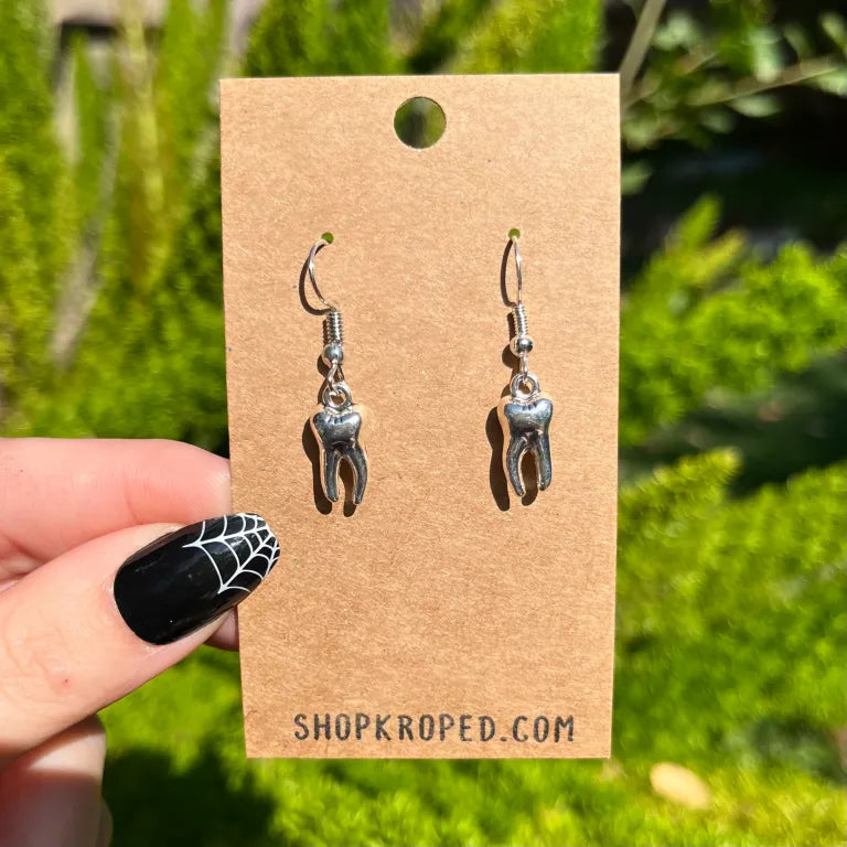 Tooth Charm Earrings