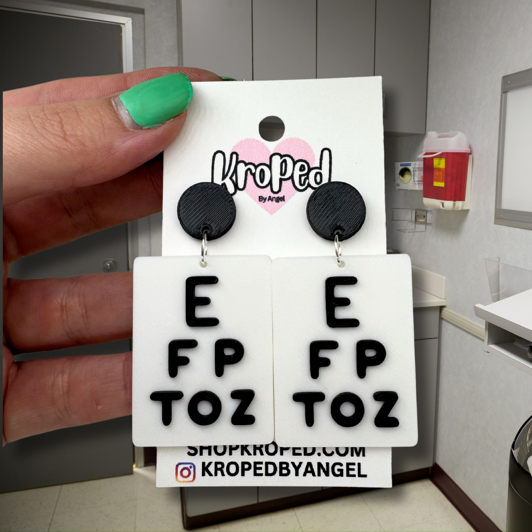 Vision Test Board Earrings