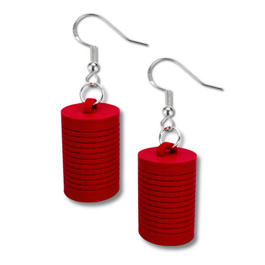 Cranberry Sauce Earrings