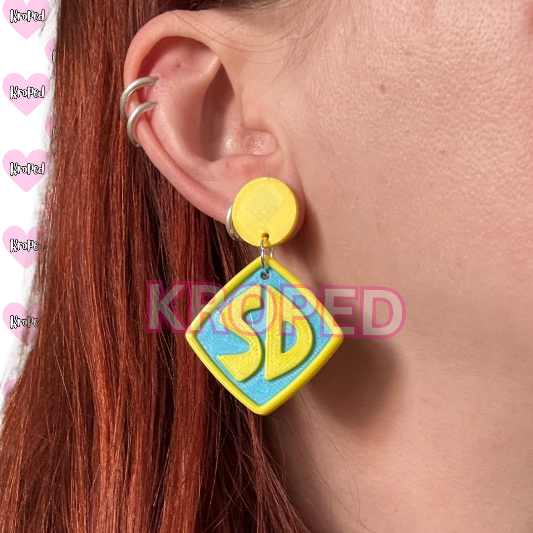 Dog Tag Earrings