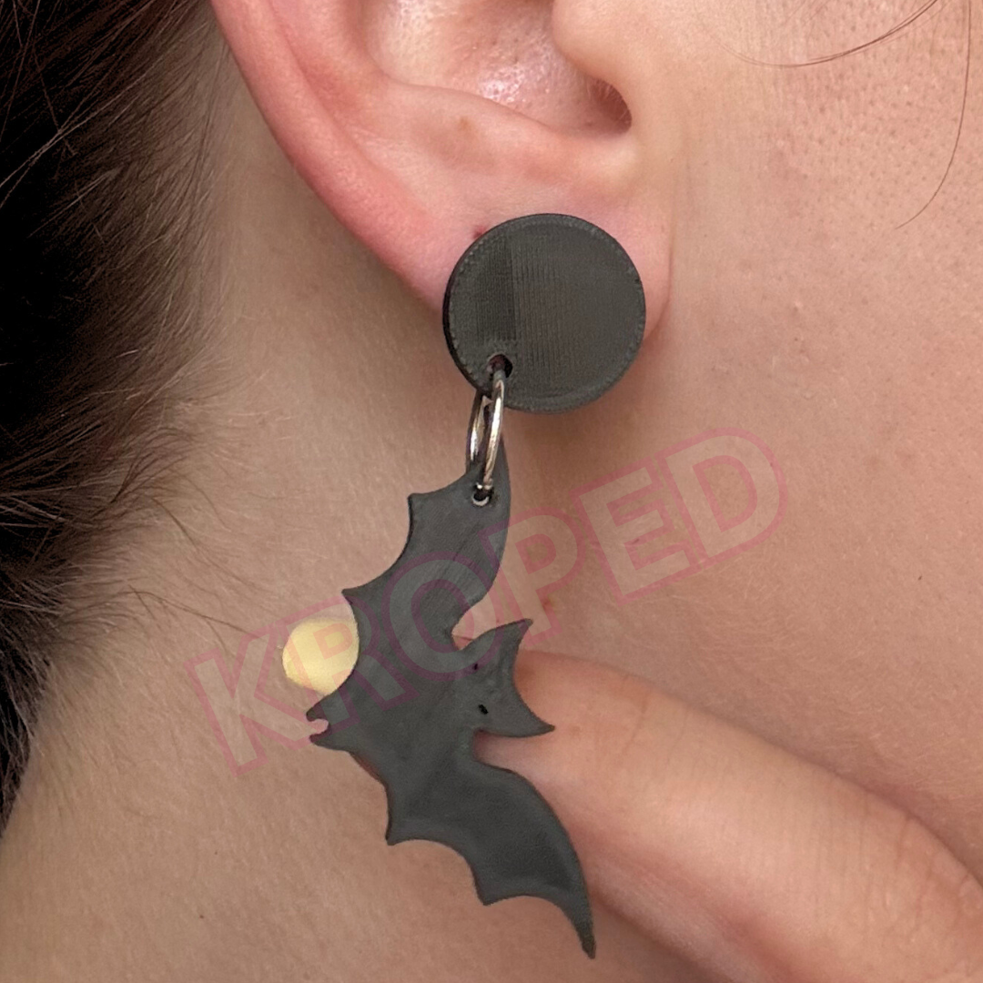 Dangle Bat Earrings