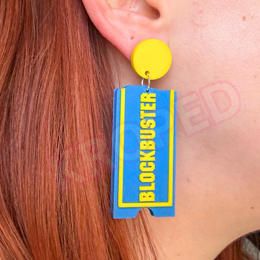 Movie Card Nostalgia Earrings