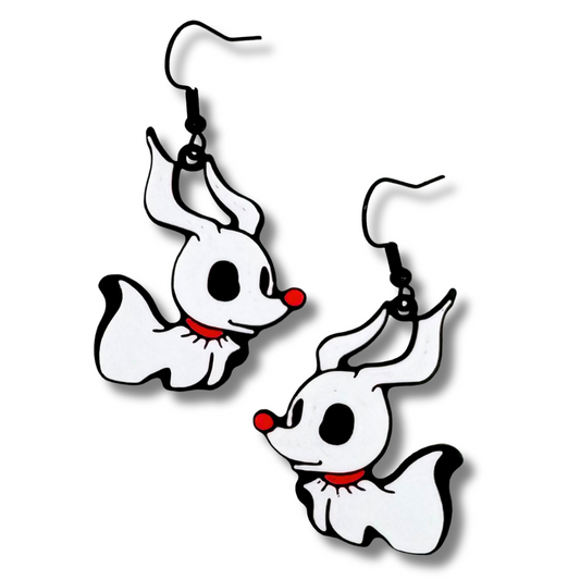 Ghost Dog Earrings