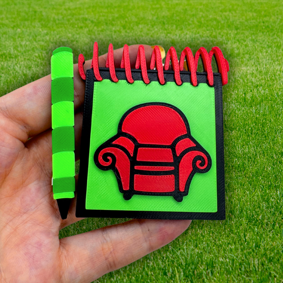 Notebook and Crayon Magnet