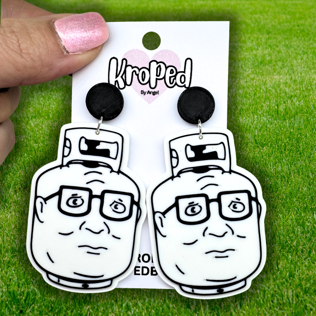 Propane Hank Stud Dangle Earrings