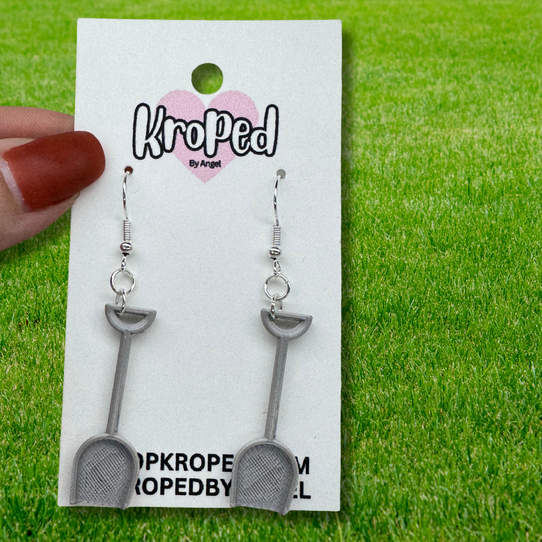 Tiny Shovel Earrings