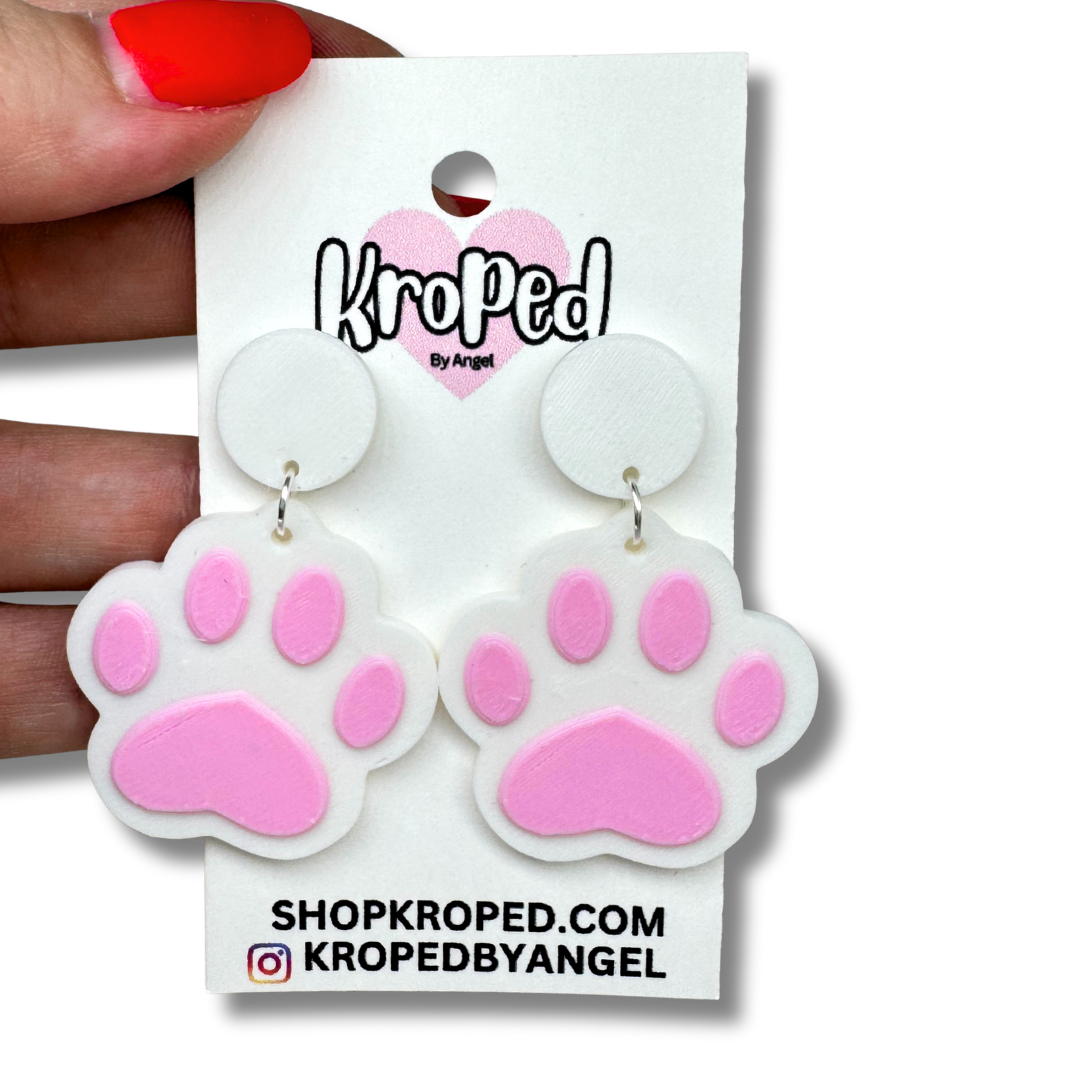 Cat Paw Stud Earrings