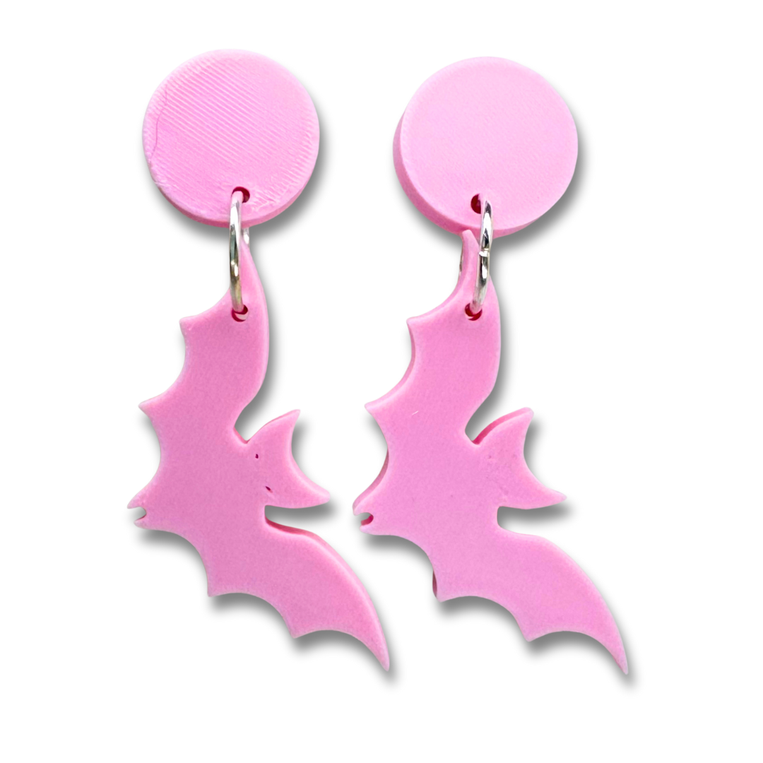 Dangle Bat Earrings