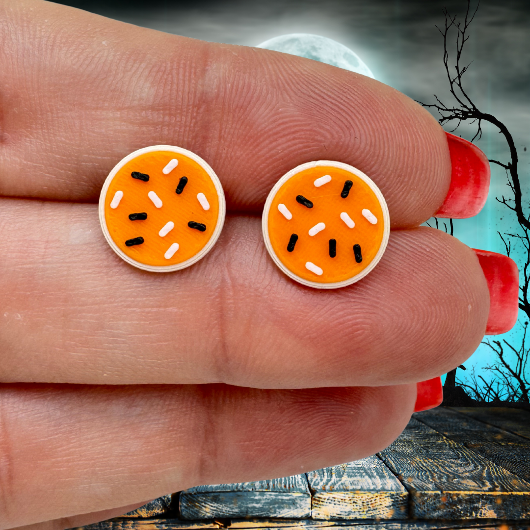 Halloween Sugar Cookie Stud Earrings