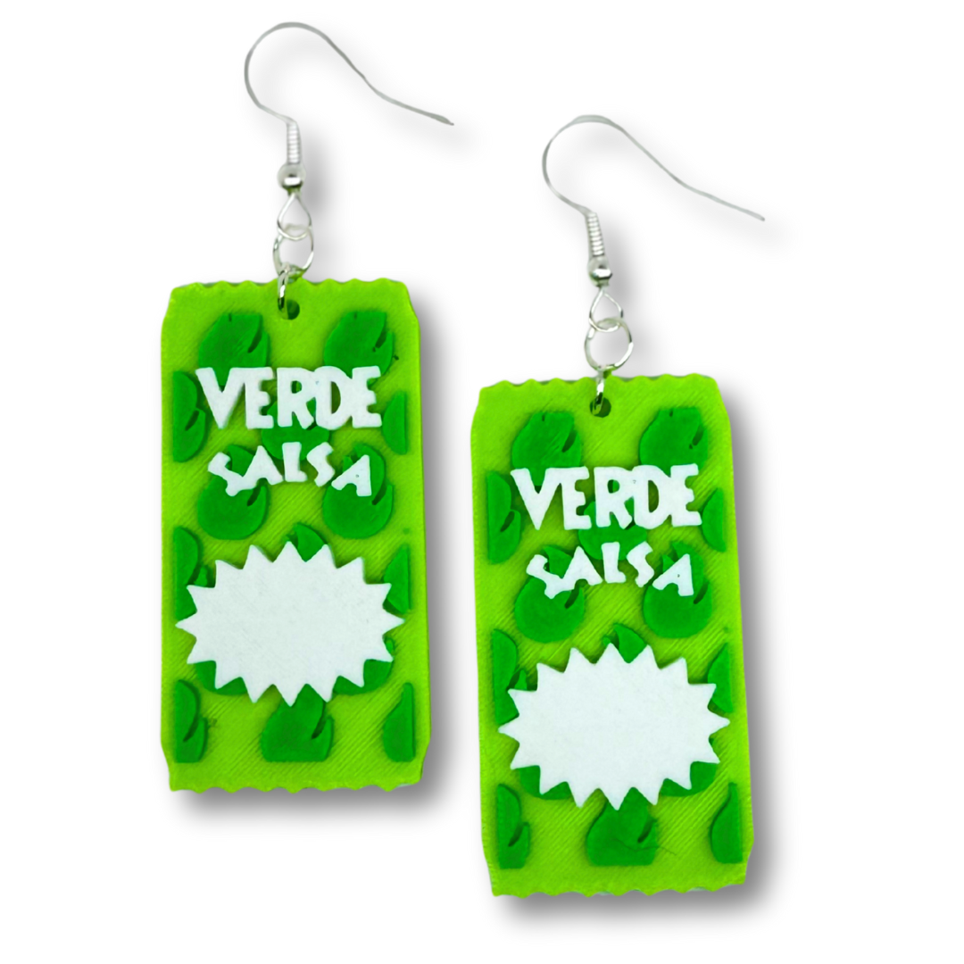 Hot Sauce Packet Earrings