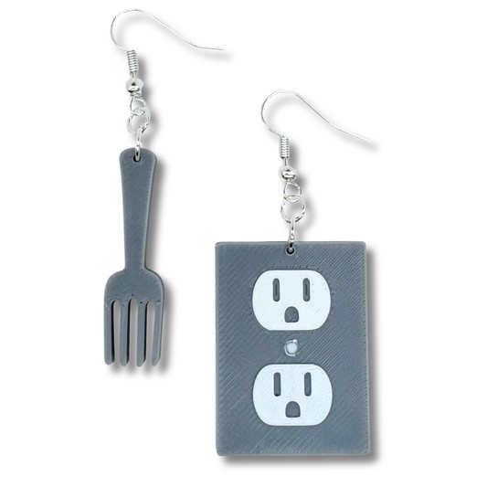 Fork and Outlet Earrings