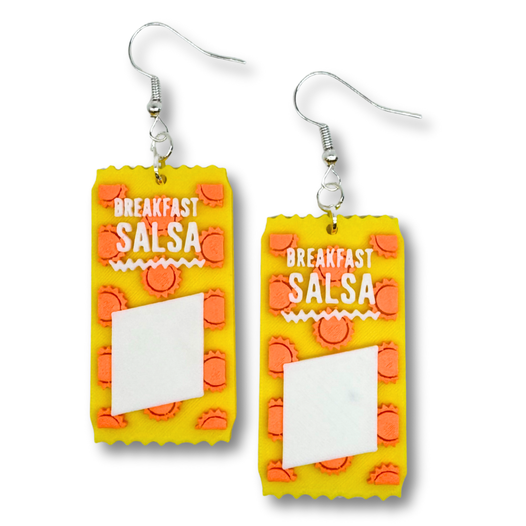 Hot Sauce Packet Earrings