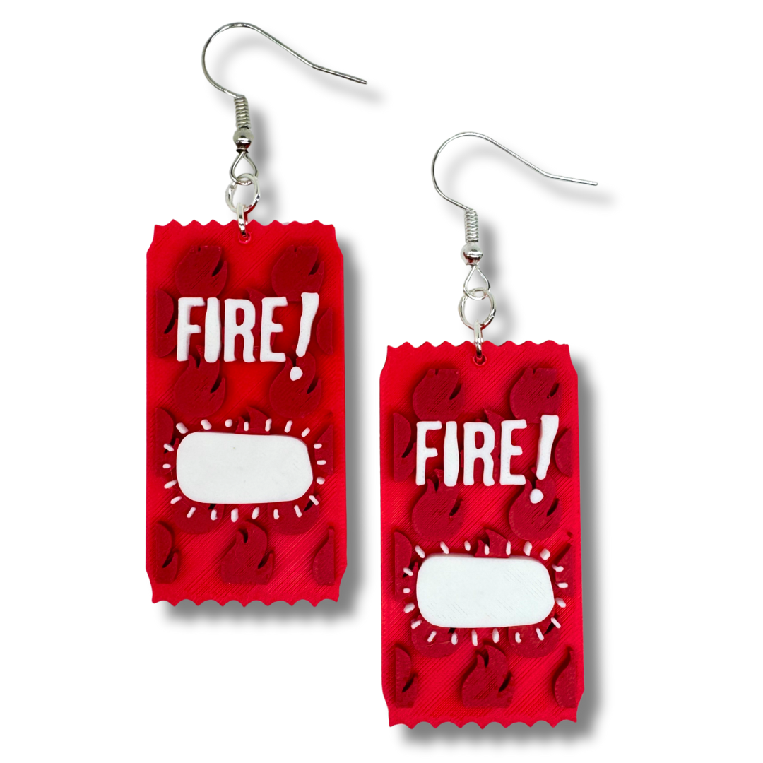 Hot Sauce Packet Earrings