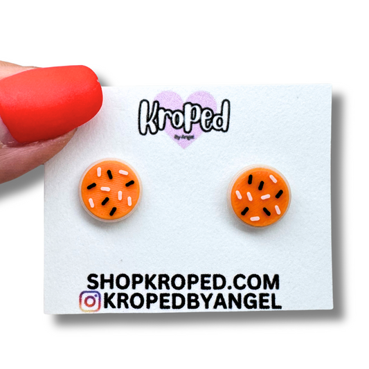 Halloween Sugar Cookie Stud Earrings