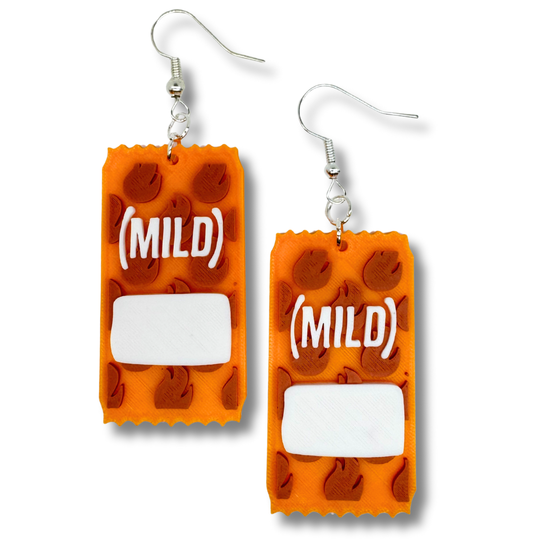 Hot Sauce Packet Earrings