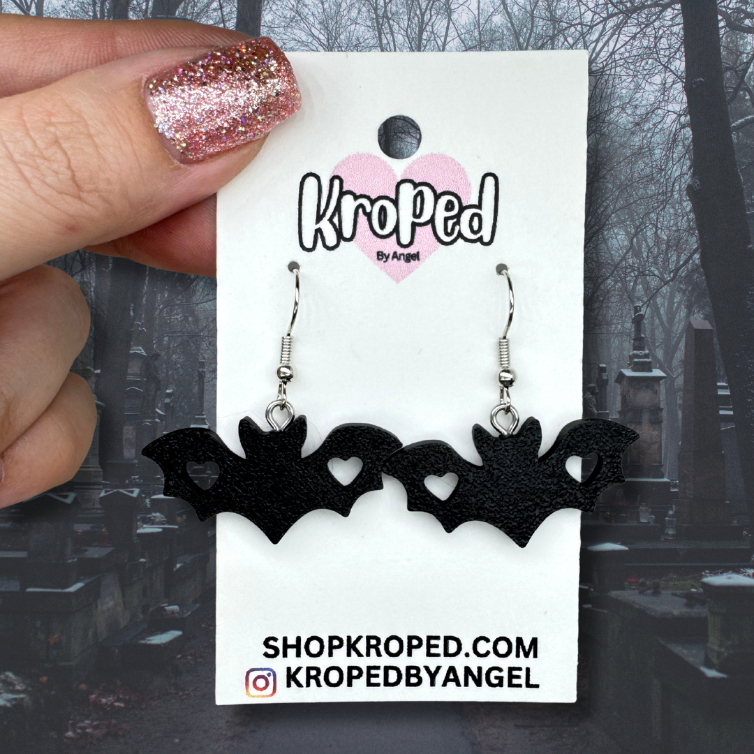 Heart Bat Earrings