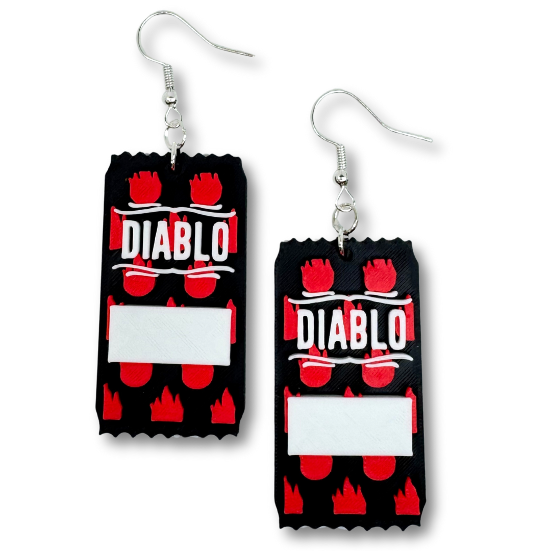 Hot Sauce Packet Earrings