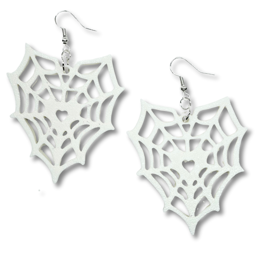 Heart Spiderweb Earrings