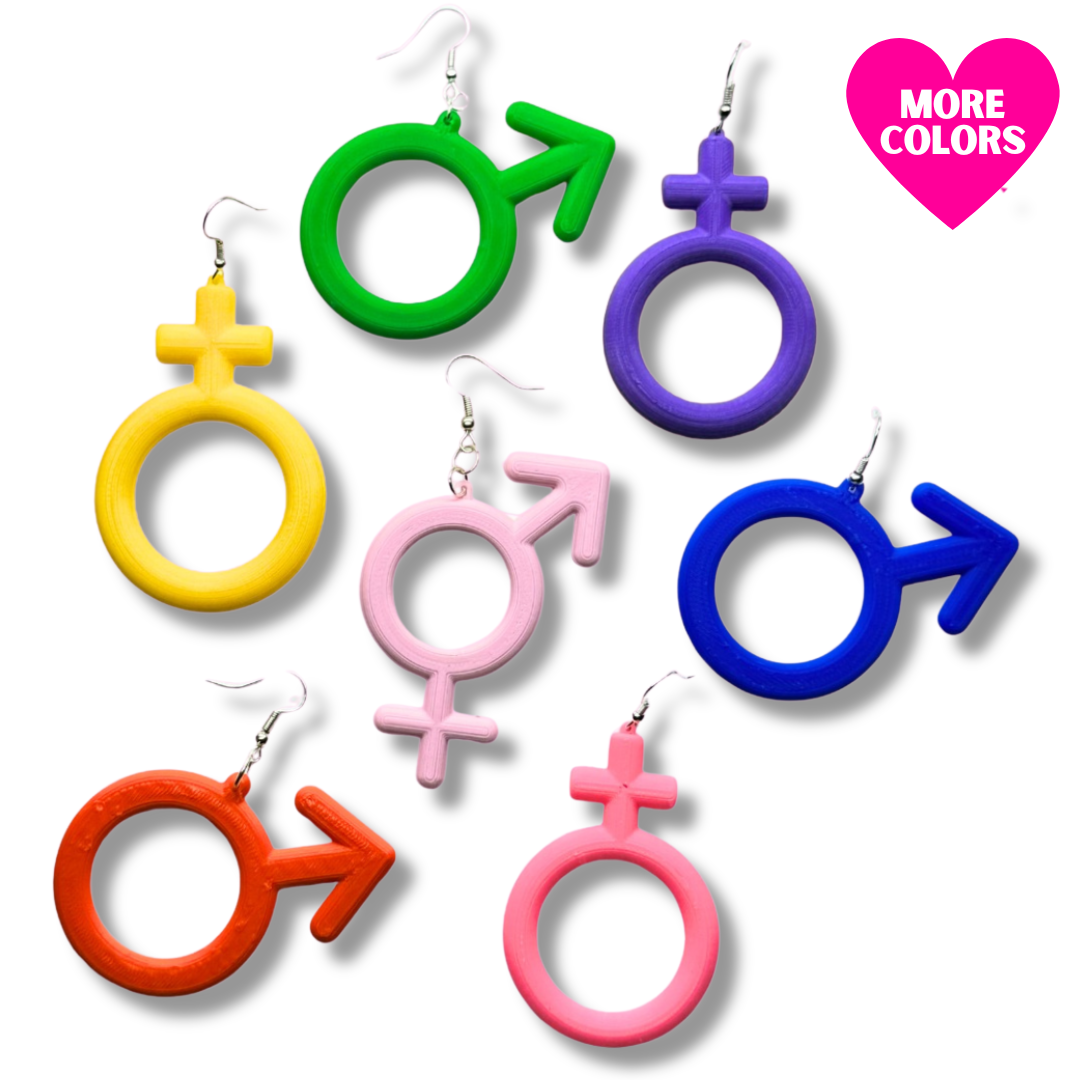 Gender Symbol Earrings