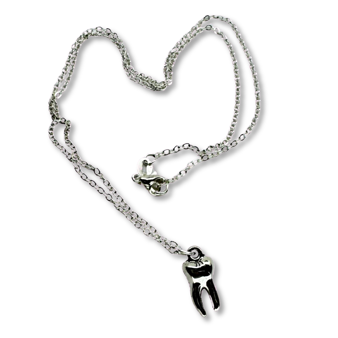 Silver Tooth Necklace