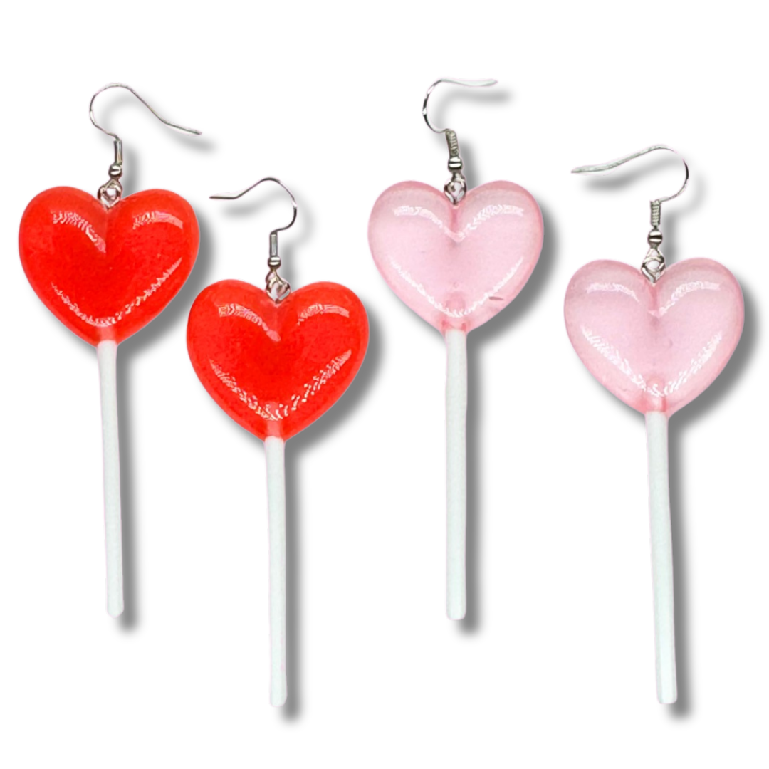 Heart Lollipop Earrings