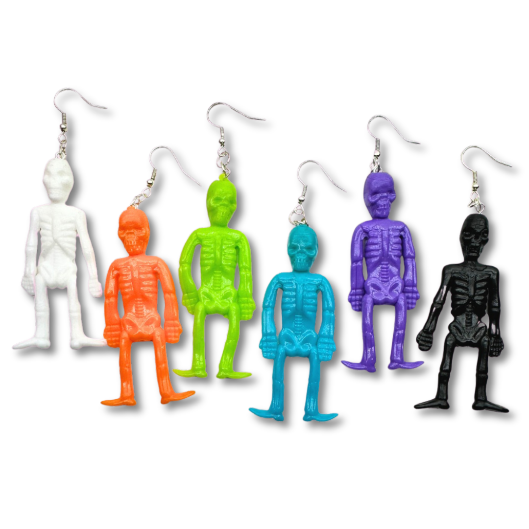 Stretchy Skeleton Earrings