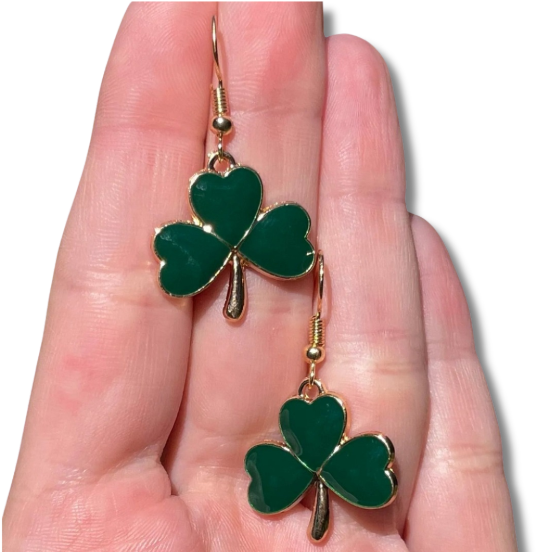 Heart Shamrock Earrings