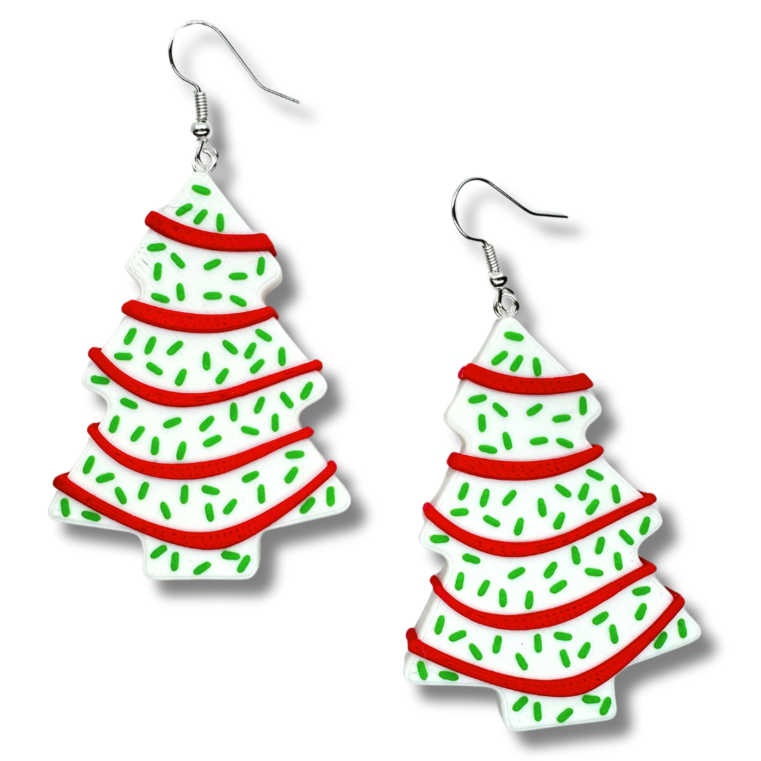 Christmas Cake Earrings