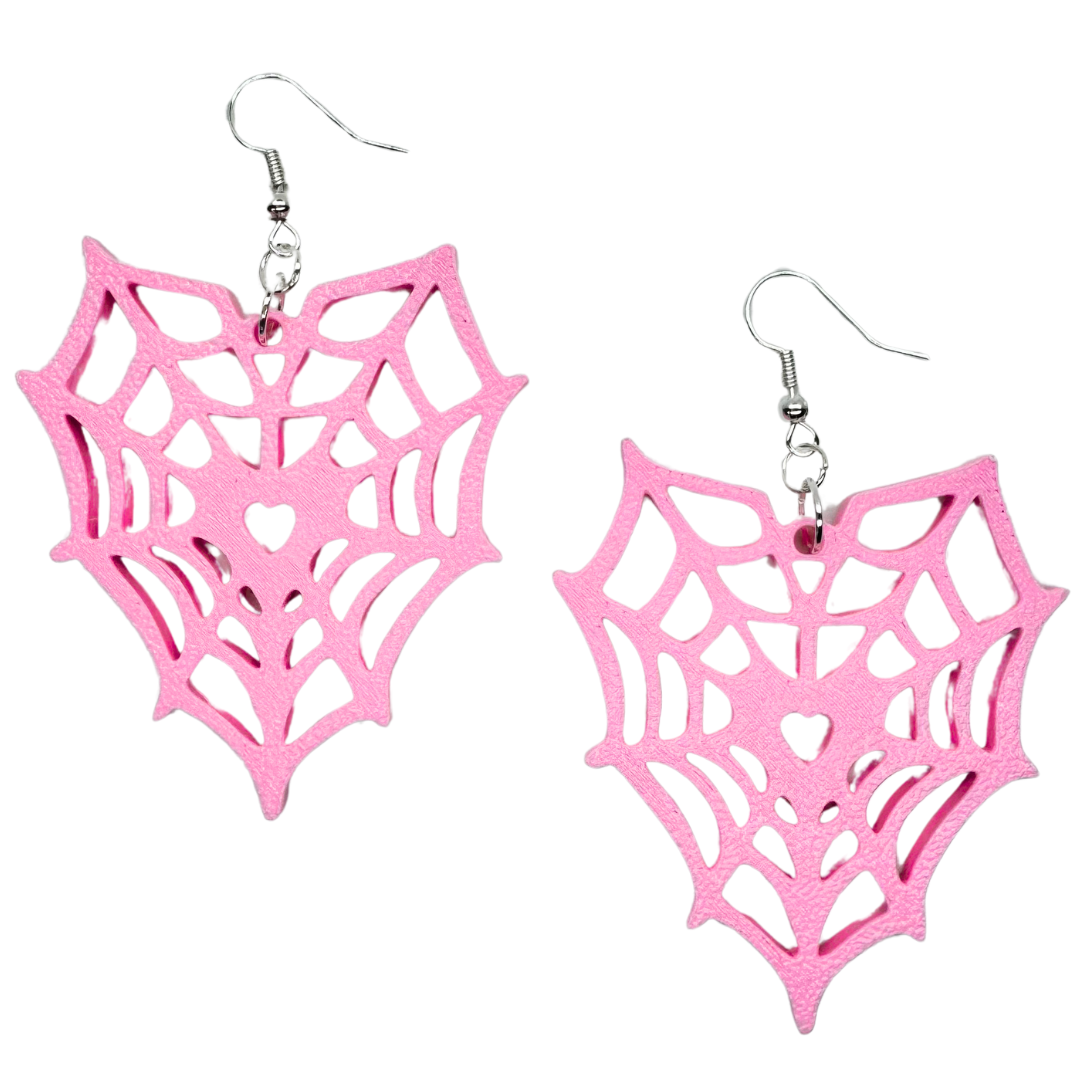 Heart Spiderweb Earrings