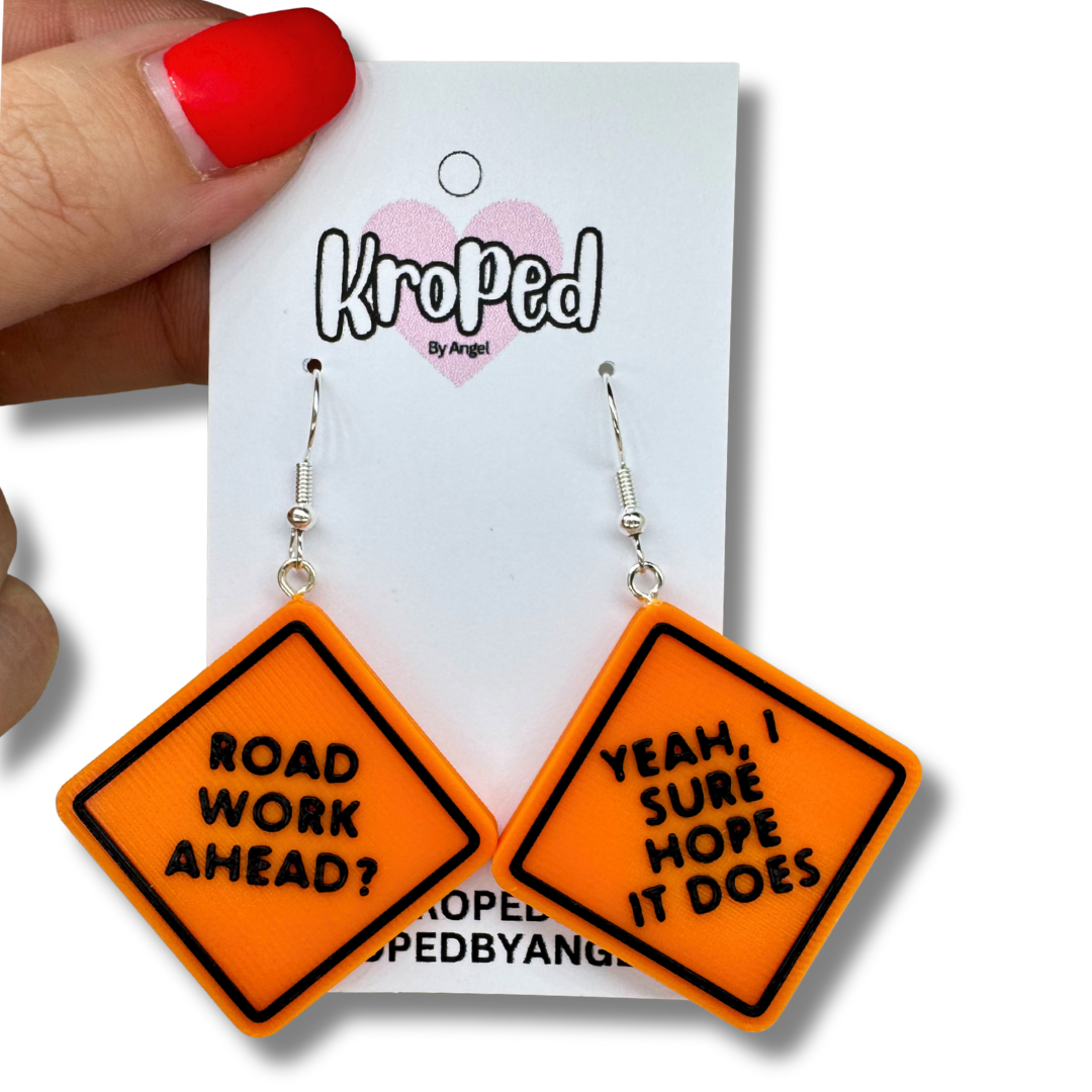Road Work Ahead Earrings