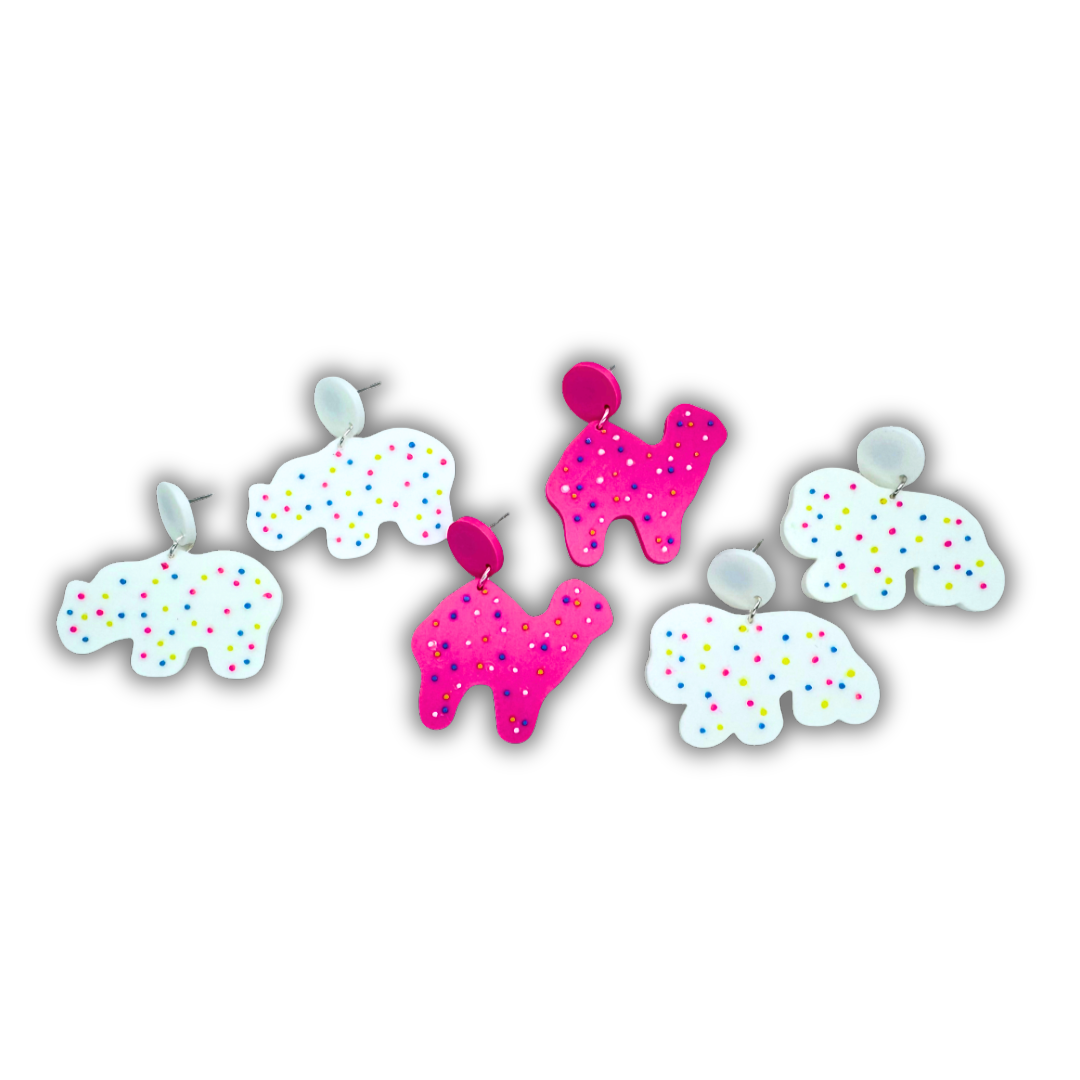 Iced Animal Cookie Earrings