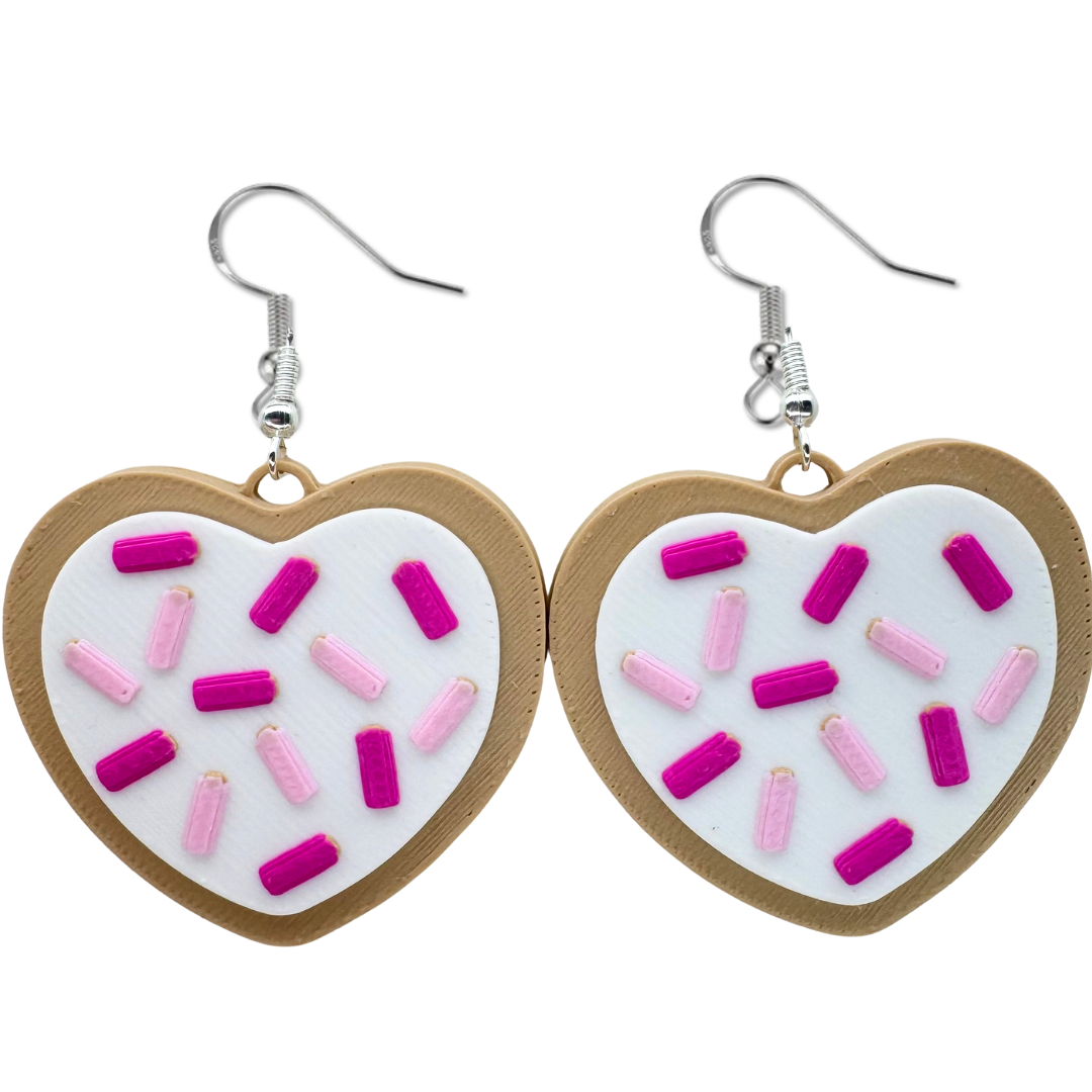 Valentine's Day Cookie Earrings