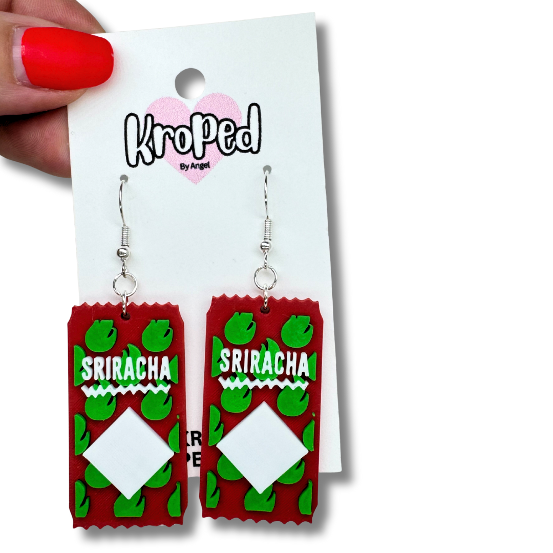 Hot Sauce Packet Earrings