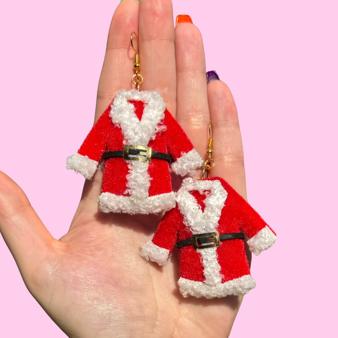 Santa's Coat Earrings