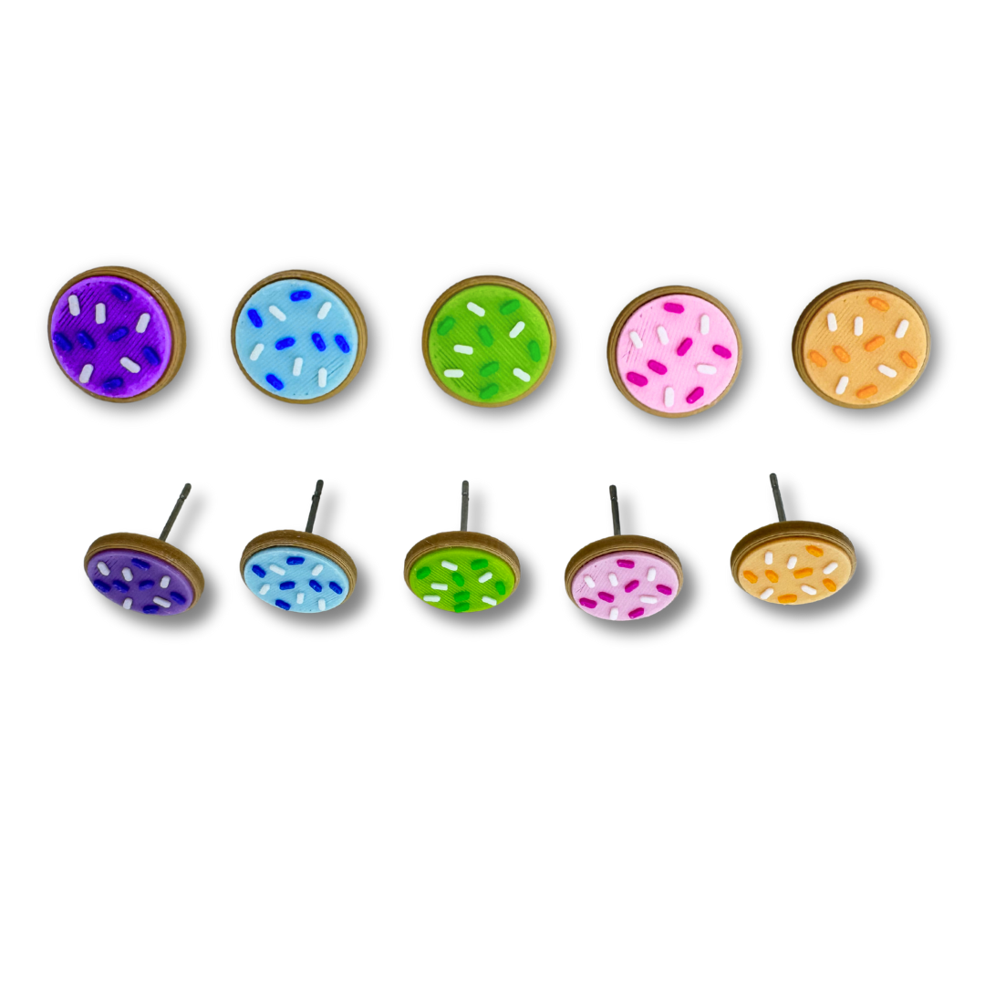 Sugar Cookie Stud Earrings
