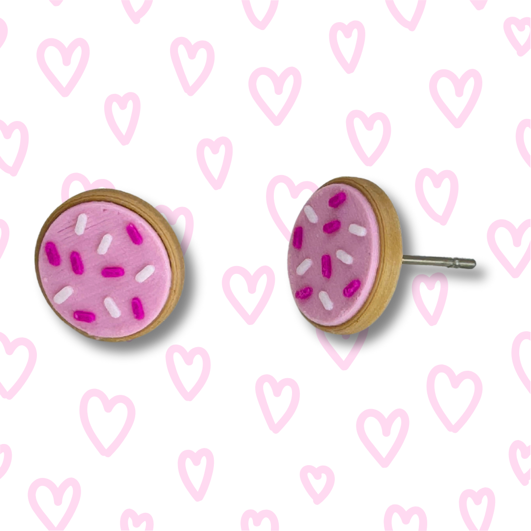 Sugar Cookie Stud Earrings