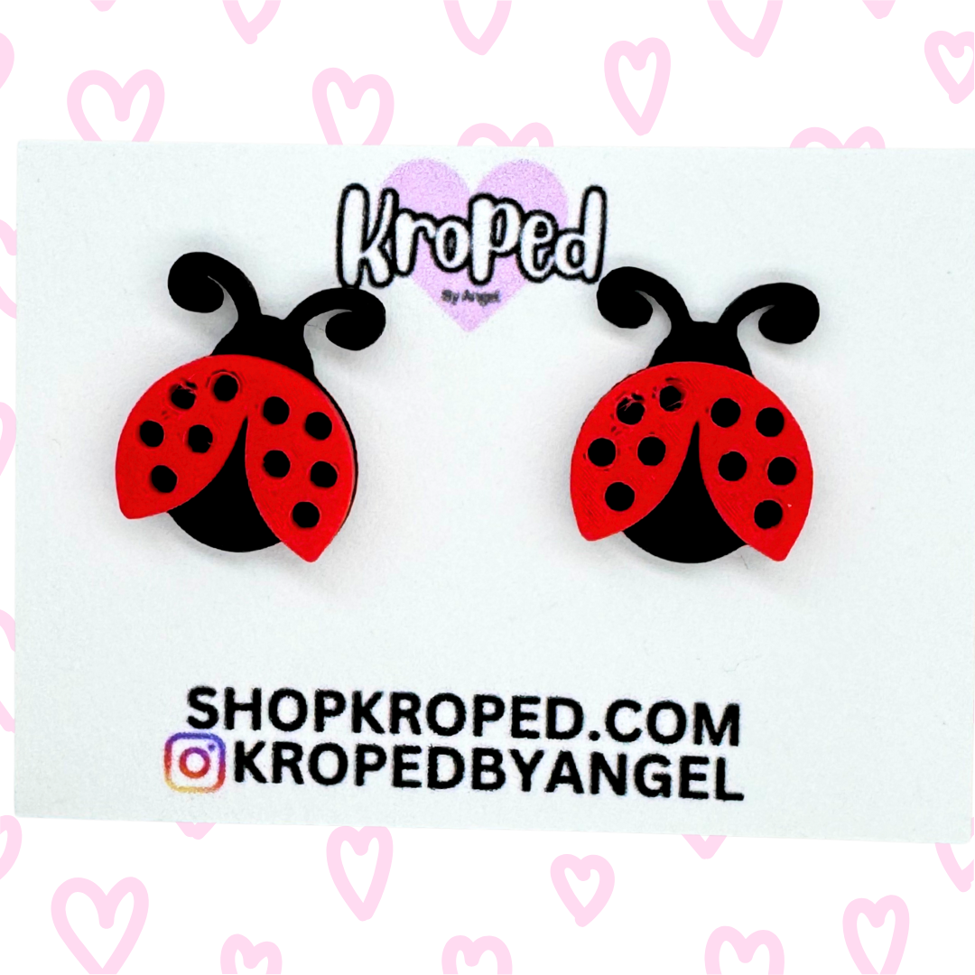 Lady Bug Studs