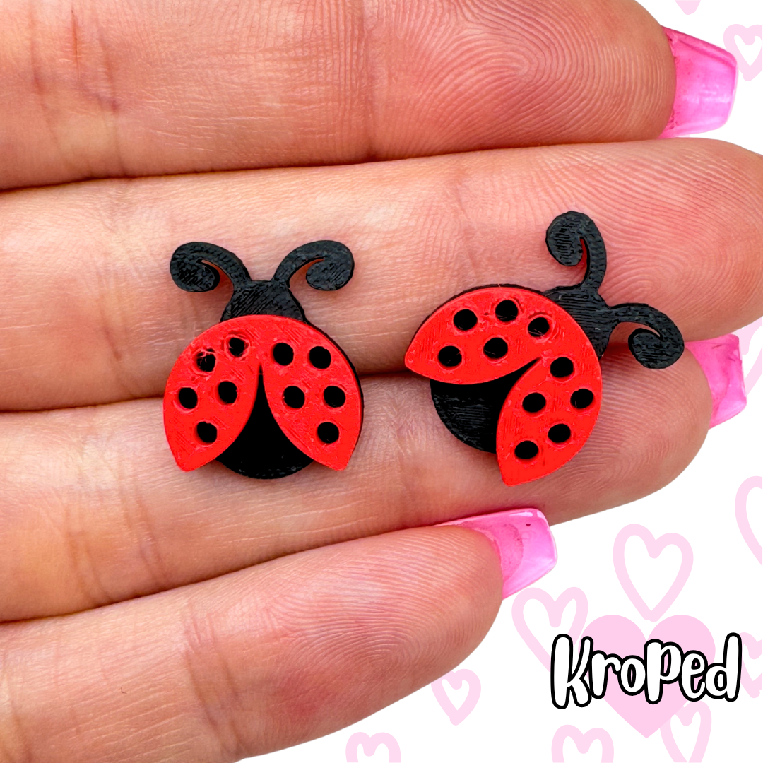 Lady Bug Studs