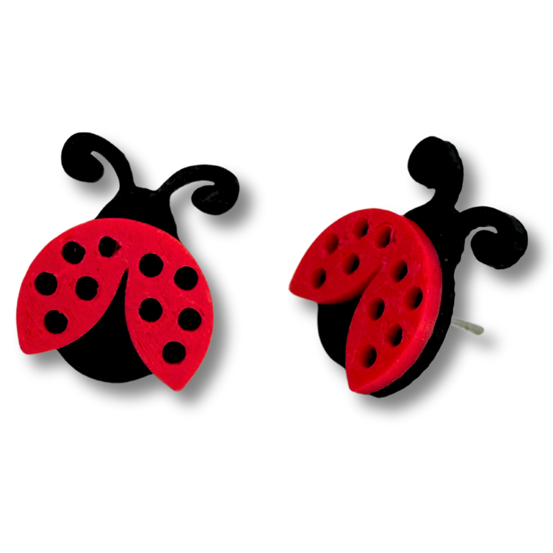 Lady Bug Studs