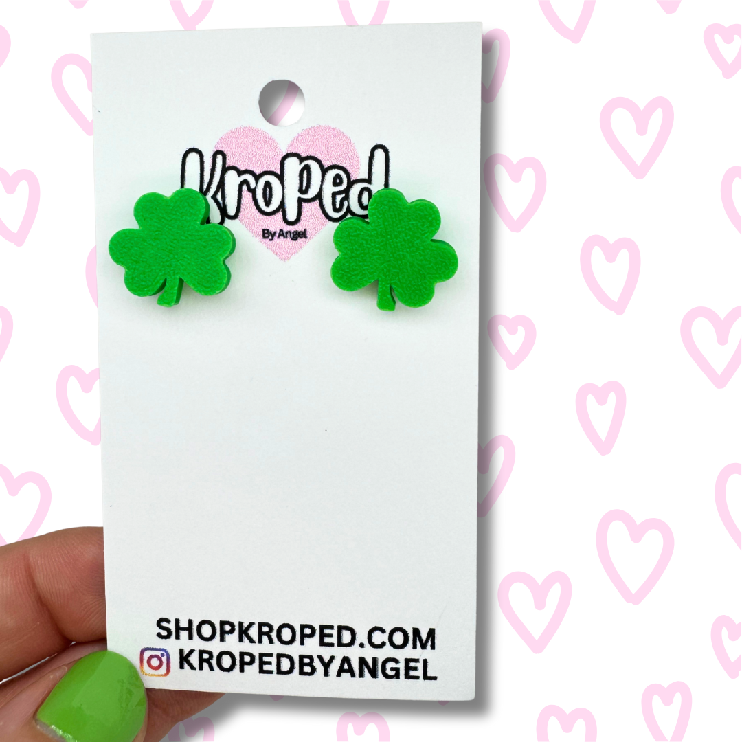 Tiny Clover Stud Earrings
